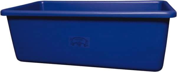 Remco - 70 Gal Blue Rectangular Polyethylene Tub - 17" High x 26-1/2" Diam - Eagle Tool & Supply