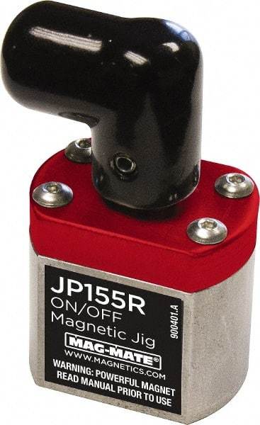 Mag-Mate - 155 Lb Load Capacity, Magnetic Clamp - 2.18" High x 1.57" Long x 1-1/4" Wide, 2 Poles - Eagle Tool & Supply