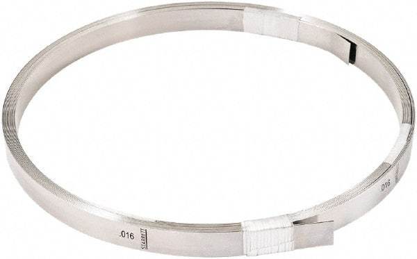 Starrett - Feeler Stock Rolls Thickness (Decimal Inch): 0.0160 Overall Length (Meters): 7.60 - Eagle Tool & Supply