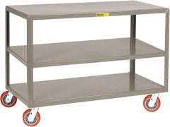 Little Giant - Mobile Table - Fixed Leg, Gray, 60" Long x 30" Deep x 34" High - Eagle Tool & Supply