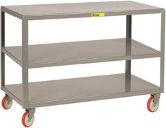 Little Giant - Mobile Table - Fixed Leg, Gray, 48" Long x 30" Deep x 34" High - Eagle Tool & Supply