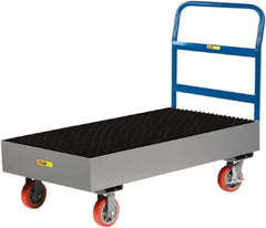 Little Giant - 66 Gal Sump Capacity, Steel Platform - 52" Long x 26" Wide x 19-1/2" High, 3,000 Lb Capacity - Eagle Tool & Supply