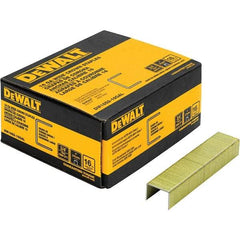 DeWALT - 3/4" Long x 1/16" Wide, 16 Gauge Crowned Construction Staple - Steel, Galvanized Finish - Eagle Tool & Supply