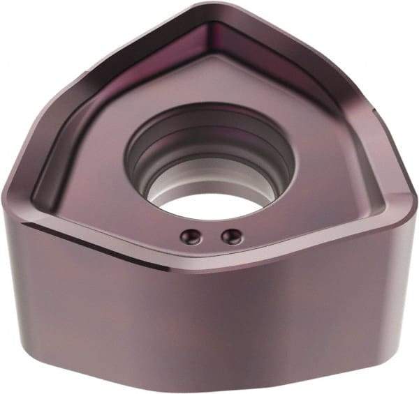 Seco - 218.21230 Grade MP2050 Carbide Milling Insert - TiAlN/TiSiN Finish, 0.2343" Thick, 1/2" Inscribed Circle - Eagle Tool & Supply