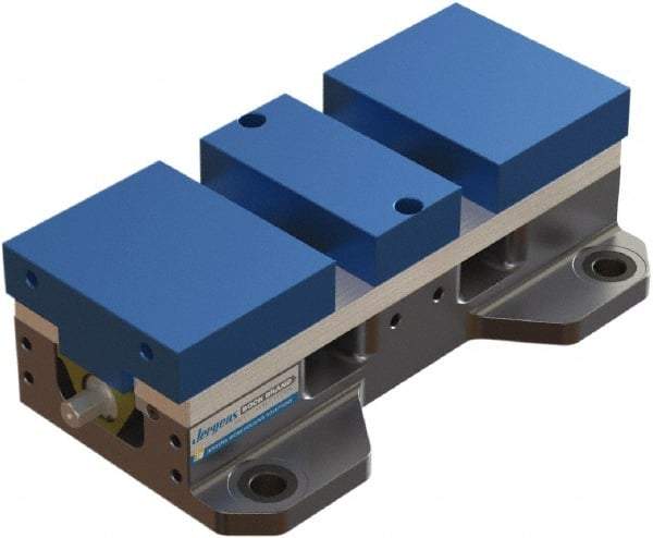 Jergens - 21" Long x 252mm Wide x 124mm High Aluminum & Stainless Steel Fixture Plate - 37mm Plate Thickness - Eagle Tool & Supply