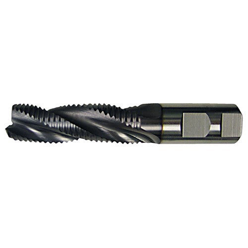 ‎5/8″ × 5/8″ × 1-5/8″ × 3-3/4″ RHS / RHC HSS-CO 8% (M42) Cobalt Extra Coarse Roughing End Mill-3F SE CC - Bright