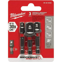 Milwaukee Tool - Power & Impact Screwdriver Bit Sets Point Type: Square Bit Type: Impact Socket Adapter - Eagle Tool & Supply