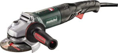 Metabo - 5" Wheel Diam, 11,000 RPM, Corded Angle & Disc Grinder - 5/8-11 Spindle, 120 Volts, 10.2 Amps - Eagle Tool & Supply