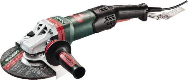 Metabo - 7" Wheel Diam, 8,200 RPM, Corded Angle & Disc Grinder - 5/8-11 Spindle, 120 Volts, 15 Amps - Eagle Tool & Supply