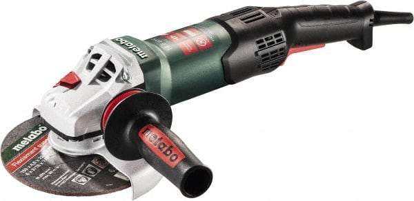 Metabo - 6" Wheel Diam, 9,600 RPM, Corded Angle & Disc Grinder - 5/8-11 Spindle, 120 Volts, 14.6 Amps - Eagle Tool & Supply