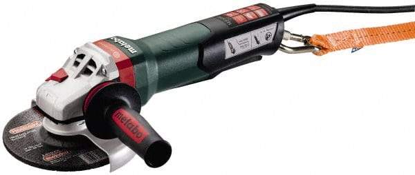 Metabo - 6" Wheel Diam, 9,600 RPM, Corded Angle & Disc Grinder - 5/8-11 Spindle, 120 Volts, 14.5 Amps - Eagle Tool & Supply