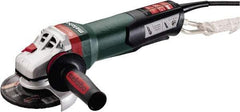 Metabo - 5" Wheel Diam, 11,000 RPM, Corded Angle & Disc Grinder - 5/8-11 Spindle, 120 Volts, 14.5 Amps - Eagle Tool & Supply