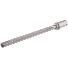 Iscar - 7.18" Max Drill Depth, 10xD, 0.687" Diam, Indexable Insert Drill - 1 Insert, 1" Shank Diam, Weldon Flat Shank - Eagle Tool & Supply