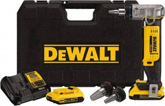 DeWALT - 3/8 to 1" Pipe Capacity, PEX Expander Tool - 9 Pieces, Cuts Pex, Includes DCE400 PEX Expander, (2) DCB203 Batteries, Charger, (3) Expander Heads (1/2", 3/4", 1"), PEX Expander Grease & Kit Box - Eagle Tool & Supply