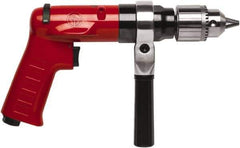 Chicago Pneumatic - 1/2" Reversible Keyed Chuck - Pistol Grip Handle, 900 RPM, 32 LPS, 0.5 hp - Eagle Tool & Supply