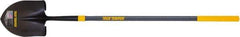 True Temper - 10-5/8" High x 8-7/8" Wide Round Steel Shovel - 47" Long Fiberglass Straight Handle, Turned - Eagle Tool & Supply