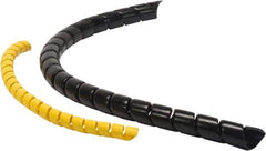 Atlantex - 5" ID Black Spiral Guard Wrap for Hoses - 30' Long, -60 to 175°F - Eagle Tool & Supply