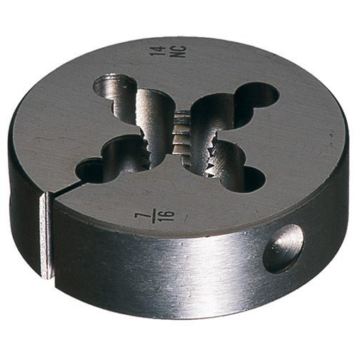 9/16–18 1–1/2 OD 610 Carbon Steel Round Adjustable Die