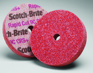 8 x 1 x 1" - 7CCRS+ Grit - Scotch-Brite™ Rapid Cut Unitized Wheel - Eagle Tool & Supply