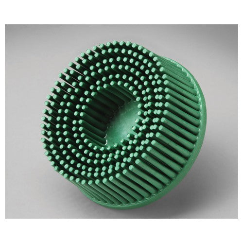 Scotch-Brite Roloc Bristle Disc RD-ZB 50 TR Green 1″ × 5/8″ - Eagle Tool & Supply