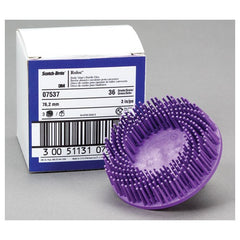 Scotch-Brite Roloc Body Man's Bristle Disc 07536 RD-ZB 36 2″ - Eagle Tool & Supply