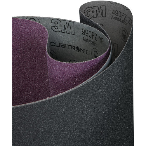 3M SiC Cloth Belt 490FZ P120 YF-weight 37″ × 75″ Film-lok Single-flex - Exact Industrial Supply