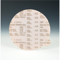 3M Diamond Microfinishing Film PSA Disc 675L 125 Mic 8″ x NH Die 800L - Exact Industrial Supply