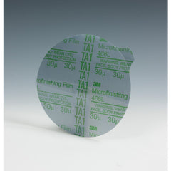 3M Microfinishing PSA Film Disc 468L 30 Mic Type E Green 12″ x NH Die 1200B - Exact Industrial Supply