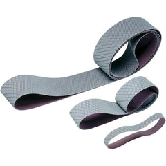 3M Trizact Cloth Belt 327DC A65 X-weight 1 3/16″ × 24 1/2″ Film-lok Full-flex Scallop B - Exact Industrial Supply