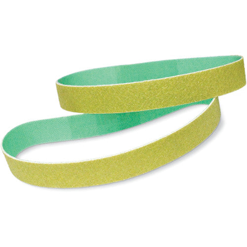 3M Diamond Cloth Belt 674W 120 Mesh Light Yellow 3/4″ × 18″ - Exact Industrial Supply