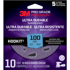 ‎3M Pro Grade Precision Ultra Durable Universal Hole Sanding Disc DUH5100TRI-10I 5″ UH 100 - Exact Industrial Supply
