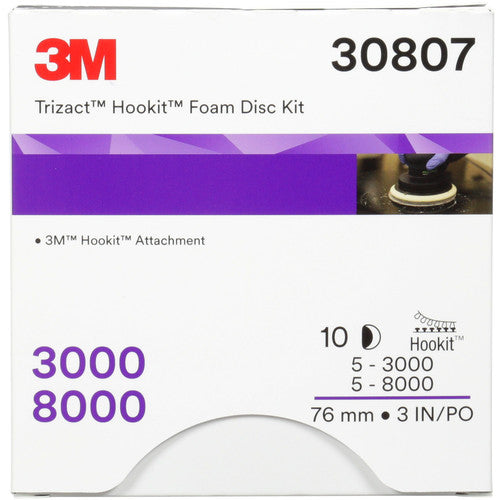 3M Trizact Hookit Foam Disc 30809 6″ 8000 - Exact Industrial Supply