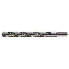 27/64 RHS / RHC HSS 118 Degree Radial Point General Purpose Jobber Length Drill - Bright - Exact Industrial Supply