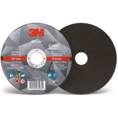 ‎3M Silver Depressed Center Grinding Wheel 87448 T27 Quick Change 7″ × 1/4″ × 5/8-11 - Eagle Tool & Supply
