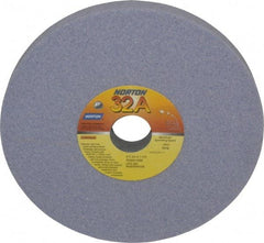 Norton - 8" Diam x 1-1/4" Hole x 3/4" Thick, I Hardness, 60 Grit Surface Grinding Wheel - Aluminum Oxide, Type 1, Medium Grade, 3,600 Max RPM, Vitrified Bond, No Recess - Eagle Tool & Supply