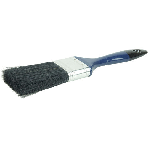 2″ Varnish Brush, Black China Bristle Fill, 3″ Trim Length, Blue Foam Handle - Eagle Tool & Supply