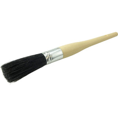 #8 15/16″ Oval Sash Brush, Black China Bristle, 3″ Trim Length, Plain Foam Handle - Eagle Tool & Supply
