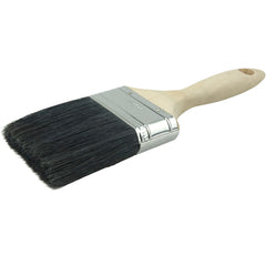 3″ Wall Paint Brush, Black China Bristle Fill, 3-1/4″ Trim Length, Sanded Wood Handle - Eagle Tool & Supply