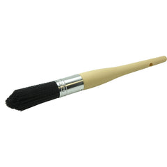 1″ Parts Cleaning Brush, Nylon Fill, 2-3/4″ Trim Length, Plain Foam Round Sash Handle - Eagle Tool & Supply