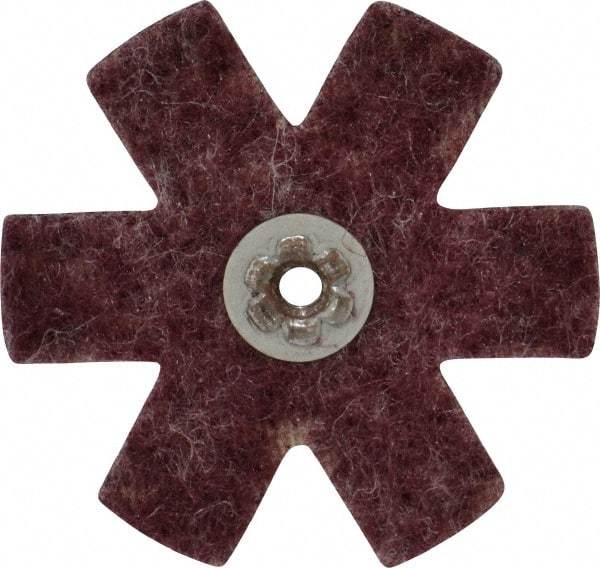 Superior Abrasives - 3" Diam Nonwoven Sanding Star - Medium Grade, Eyelet, 8,000 RPM - Eagle Tool & Supply