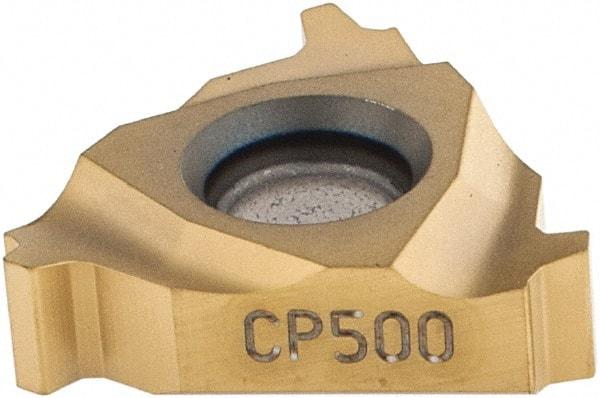 Seco - 16NR Internal Right Hand 10 Stub Acme Laydown Threading Insert - Grade CP500, TiAlN/TiN Coated Carbide - Eagle Tool & Supply