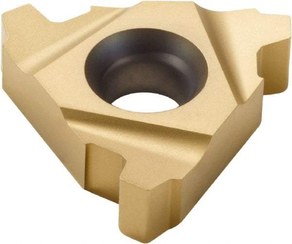 Seco - 16ER External Right Hand 16 Acme Laydown Threading Insert - Grade CP500, TiAlN/TiN Coated Carbide, 9.53mm Inscribed Circle - Eagle Tool & Supply