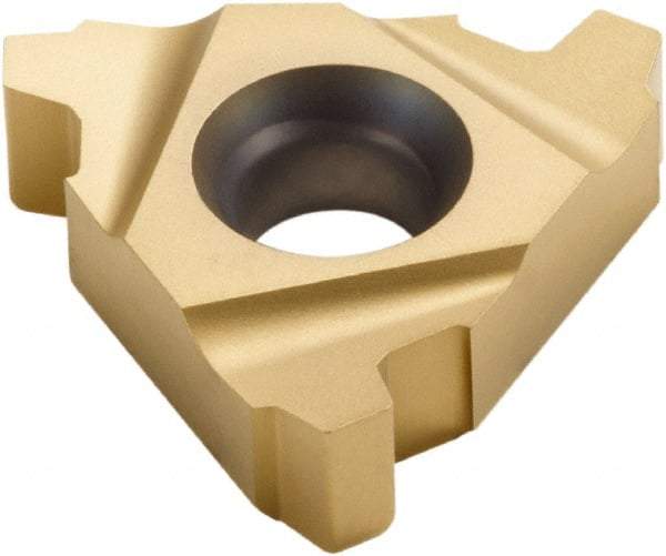 Seco - 16NR Internal Right Hand 12 Stub Acme Laydown Threading Insert - Grade CP500, TiAlN/TiN Coated Carbide, 9.53mm Inscribed Circle - Eagle Tool & Supply