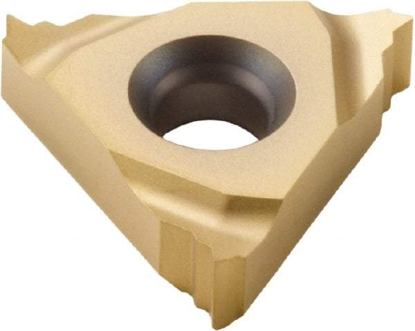 Seco - 16NL Internal Left Hand 24 UN Laydown Threading Insert - Grade CP500, TiAlN/TiN Coated Carbide - Eagle Tool & Supply