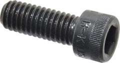 Made in USA - 3/8-16 UNC Hex Socket Drive, Socket Cap Screw - Alloy Steel, Black Oxide Finish, Fully Threaded, 1" Length Under Head - Eagle Tool & Supply