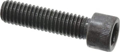 Made in USA - 3/8-16 UNC Hex Socket Drive, Socket Cap Screw - Alloy Steel, Black Oxide Finish, Fully Threaded, 1-1/2" Length Under Head - Eagle Tool & Supply