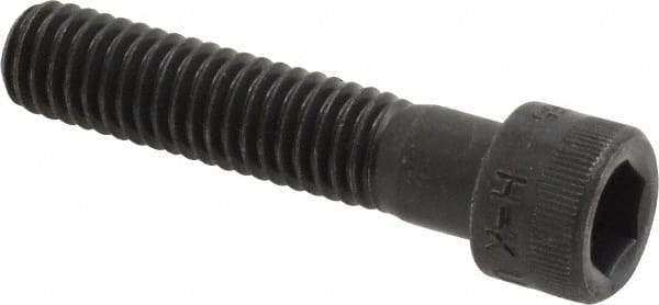 Made in USA - 3/8-16 UNC Hex Socket Drive, Socket Cap Screw - Alloy Steel, Black Oxide Finish, Fully Threaded, 1-3/4" Length Under Head - Eagle Tool & Supply