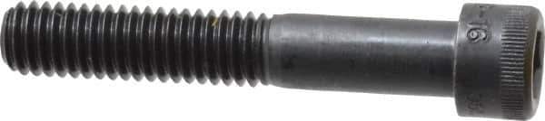 Made in USA - 3/8-16 UNC Hex Socket Drive, Socket Cap Screw - Alloy Steel, Black Oxide Finish, Partially Threaded, 2-1/4" Length Under Head - Eagle Tool & Supply