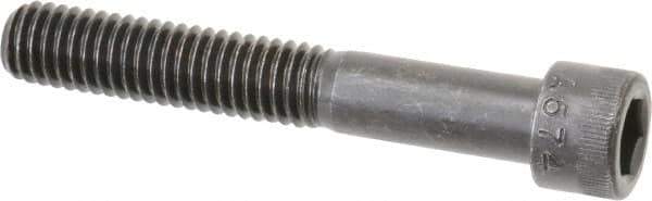 Made in USA - 3/8-16 UNC Hex Socket Drive, Socket Cap Screw - Alloy Steel, Black Oxide Finish, Partially Threaded, 2-1/2" Length Under Head - Eagle Tool & Supply
