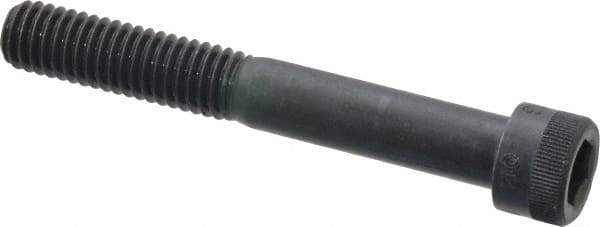Made in USA - 3/8-16 UNC Hex Socket Drive, Socket Cap Screw - Alloy Steel, Black Oxide Finish, Partially Threaded, 2-3/4" Length Under Head - Eagle Tool & Supply